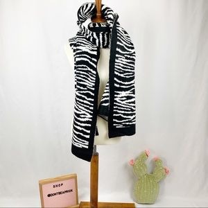 New Zara Zebra Print Scarf